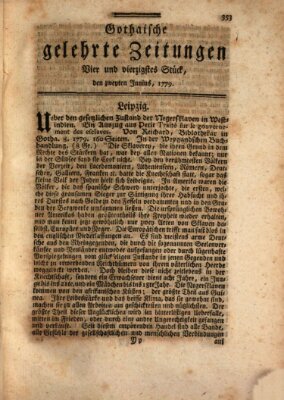 Gothaische gelehrte Zeitungen Mittwoch 2. Juni 1779