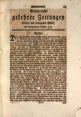 Gothaische gelehrte Zeitungen Samstag 17. Juli 1779