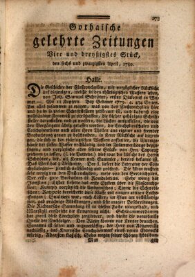 Gothaische gelehrte Zeitungen Mittwoch 26. April 1780