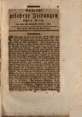 Gothaische gelehrte Zeitungen Samstag 26. Januar 1782