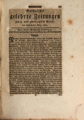 Gothaische gelehrte Zeitungen Samstag 16. März 1782