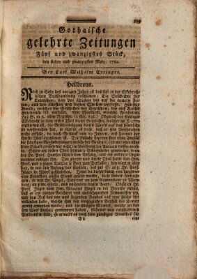 Gothaische gelehrte Zeitungen Mittwoch 27. März 1782