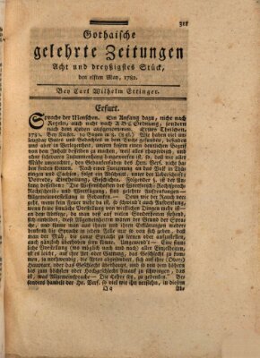 Gothaische gelehrte Zeitungen Samstag 11. Mai 1782