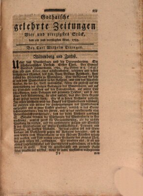 Gothaische gelehrte Zeitungen Samstag 31. Mai 1783