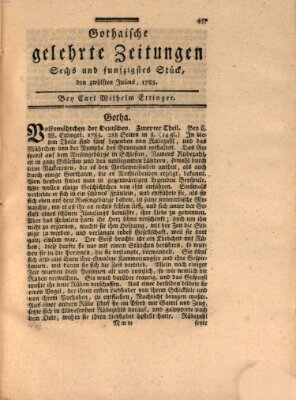 Gothaische gelehrte Zeitungen Samstag 12. Juli 1783