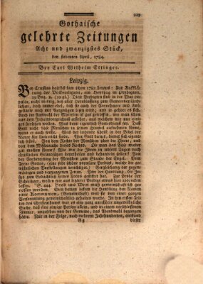 Gothaische gelehrte Zeitungen Mittwoch 7. April 1784