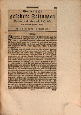 Gothaische gelehrte Zeitungen Samstag 12. Juni 1784