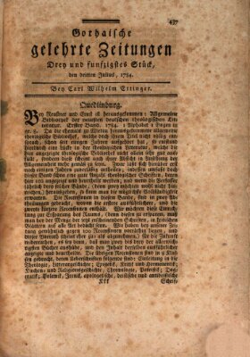 Gothaische gelehrte Zeitungen Samstag 3. Juli 1784