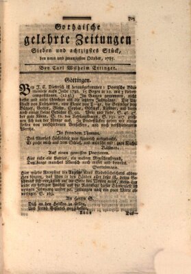 Gothaische gelehrte Zeitungen Samstag 29. Oktober 1785