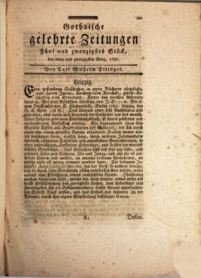 Gothaische gelehrte Zeitungen Mittwoch 29. März 1786