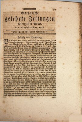 Gothaische gelehrte Zeitungen Samstag 20. Mai 1786