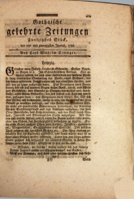 Gothaische gelehrte Zeitungen Samstag 24. Juni 1786