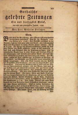 Gothaische gelehrte Zeitungen Mittwoch 28. Juni 1786