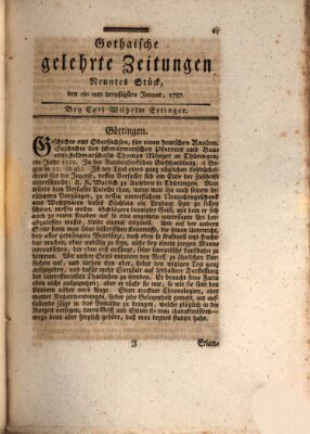 Gothaische gelehrte Zeitungen Mittwoch 31. Januar 1787