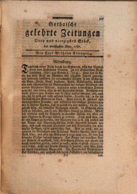 Gothaische gelehrte Zeitungen Mittwoch 30. Mai 1787