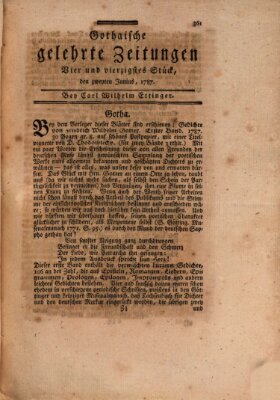 Gothaische gelehrte Zeitungen Samstag 2. Juni 1787