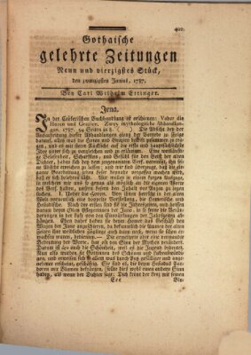 Gothaische gelehrte Zeitungen Mittwoch 20. Juni 1787