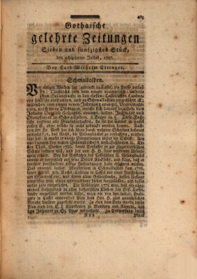 Gothaische gelehrte Zeitungen Mittwoch 18. Juli 1787