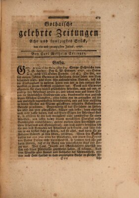 Gothaische gelehrte Zeitungen Samstag 21. Juli 1787