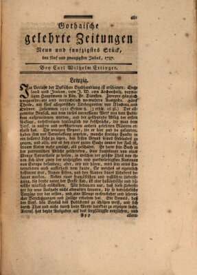 Gothaische gelehrte Zeitungen Mittwoch 25. Juli 1787