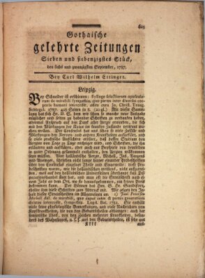 Gothaische gelehrte Zeitungen Mittwoch 26. September 1787