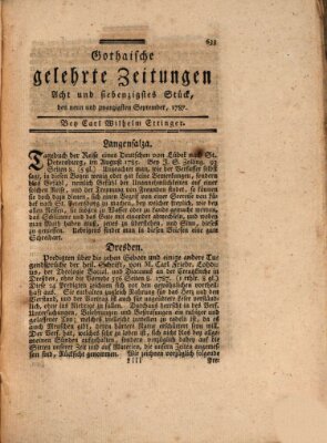 Gothaische gelehrte Zeitungen Samstag 29. September 1787