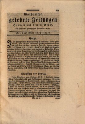 Gothaische gelehrte Zeitungen Mittwoch 26. Dezember 1787