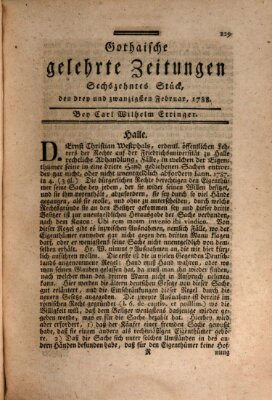 Gothaische gelehrte Zeitungen Samstag 23. Februar 1788