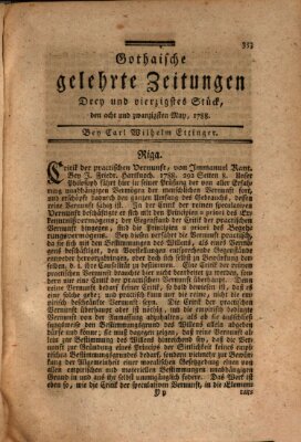 Gothaische gelehrte Zeitungen Mittwoch 28. Mai 1788