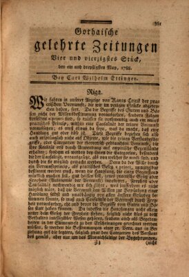 Gothaische gelehrte Zeitungen Samstag 31. Mai 1788