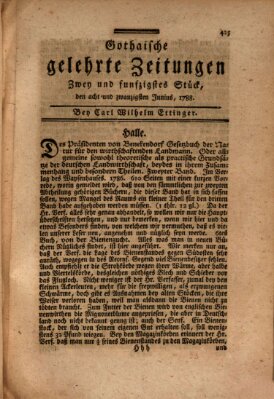 Gothaische gelehrte Zeitungen Samstag 28. Juni 1788