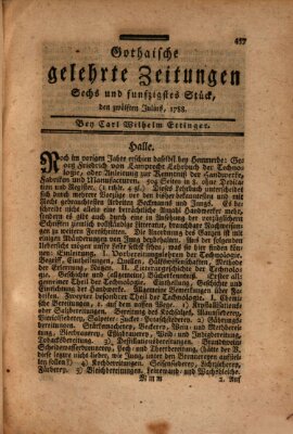 Gothaische gelehrte Zeitungen Samstag 12. Juli 1788