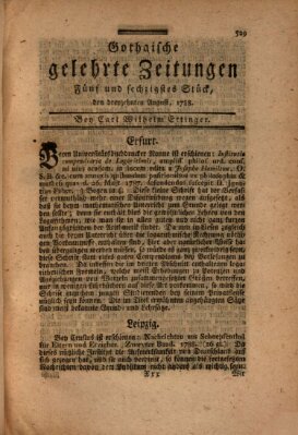 Gothaische gelehrte Zeitungen Mittwoch 13. August 1788