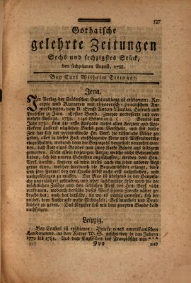 Gothaische gelehrte Zeitungen Samstag 16. August 1788