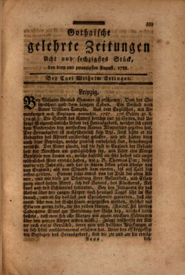 Gothaische gelehrte Zeitungen Samstag 23. August 1788