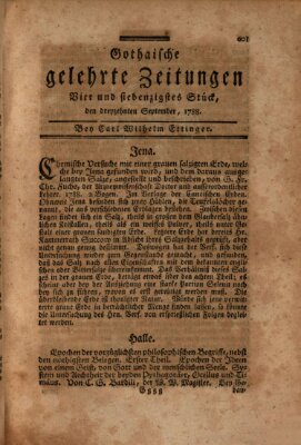 Gothaische gelehrte Zeitungen Samstag 13. September 1788