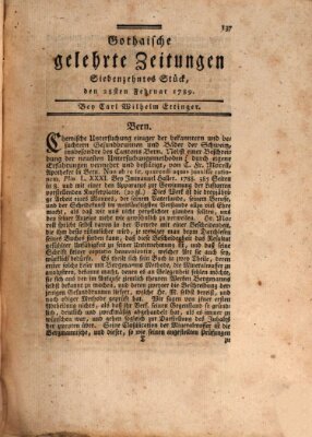 Gothaische gelehrte Zeitungen Samstag 28. Februar 1789