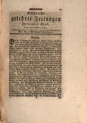 Gothaische gelehrte Zeitungen Mittwoch 11. März 1789