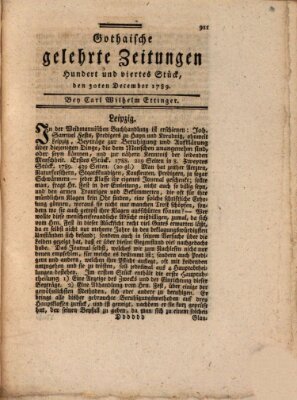 Gothaische gelehrte Zeitungen Mittwoch 30. Dezember 1789