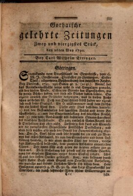 Gothaische gelehrte Zeitungen Mittwoch 26. Mai 1790