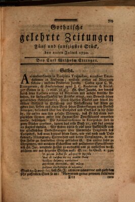 Gothaische gelehrte Zeitungen Samstag 10. Juli 1790