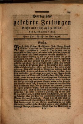 Gothaische gelehrte Zeitungen Mittwoch 14. Juli 1790