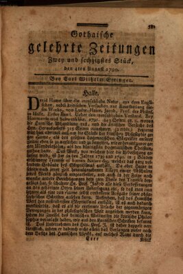 Gothaische gelehrte Zeitungen Mittwoch 4. August 1790