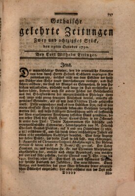 Gothaische gelehrte Zeitungen Mittwoch 13. Oktober 1790