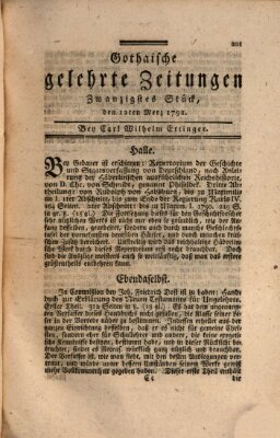 Gothaische gelehrte Zeitungen Samstag 12. März 1791