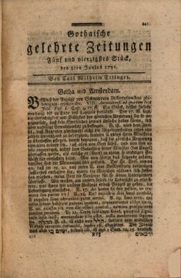 Gothaische gelehrte Zeitungen Mittwoch 8. Juni 1791