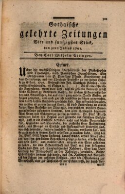 Gothaische gelehrte Zeitungen Samstag 9. Juli 1791