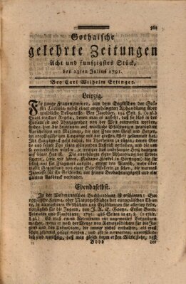 Gothaische gelehrte Zeitungen Samstag 23. Juli 1791