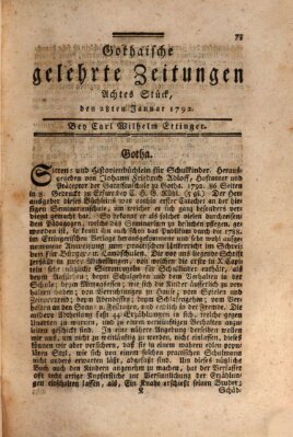 Gothaische gelehrte Zeitungen Samstag 28. Januar 1792