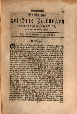 Gothaische gelehrte Zeitungen Mittwoch 28. März 1792